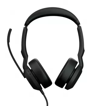 Jabra Evolve2 50 Headset káblový s hlavovým mostom kancelária/call centrum USB Type-C / USB Type-A Bluetooth čierny