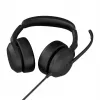 Jabra Evolve2 50 Headset káblový s hlavovým mostom kancelária/call centrum USB Type-C / USB Type-A Bluetooth čierny