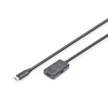DIGITUS aktívny predlžovací USB-C kábel – 5G USB 3.2 Gen1 USB-C – USB-C (M/F) – 5 m