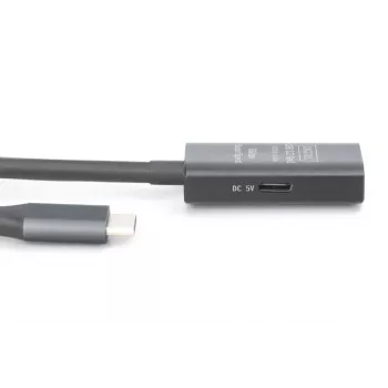 DIGITUS aktívny predlžovací USB-C kábel – 5G USB 3.2 Gen1 USB-C – USB-C (M/F) – 5 m