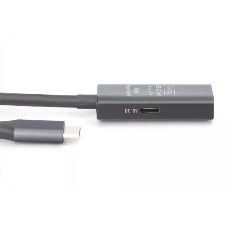 DIGITUS aktívny predlžovací USB-C kábel – 5G USB 3.2 Gen1 USB-C – USB-A (M/F) – 10 m