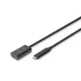 DIGITUS aktívny predlžovací USB-C kábel – 10G USB 3.2 Gen2 USB-C – USB-C (M/F) – 5 m