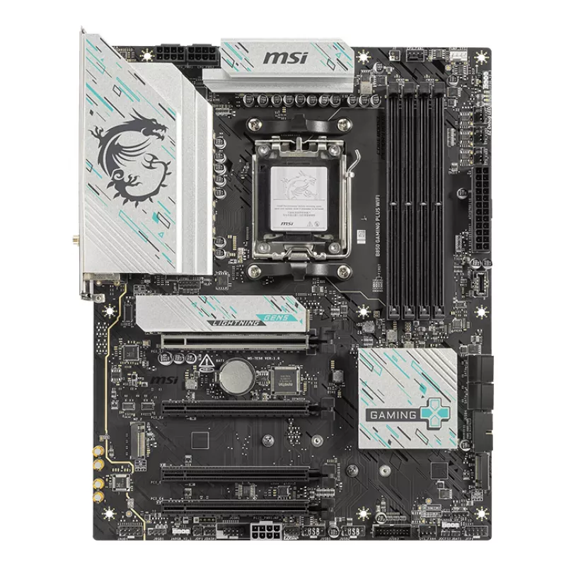 Základná doska MSI B850 GAMING PLUS WIFI ATX — AMD B850, socket AM5, DDR5, 4x DIMM, Wi-Fi 7, 5Gb LAN, 3x M.2, HDMI 2.1