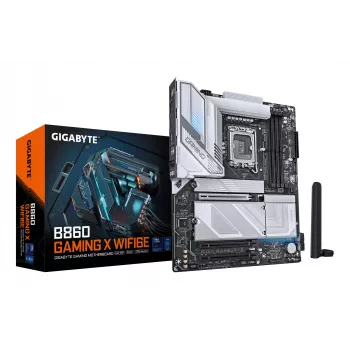 GIGABYTE B860 GAMING X WIFI6E základná doska - Intel Core Ultra Series CPU, 12+1+2+1 fáz VRM, až do 9066MHz DDR5, 1xPCIe 5.0 + 2xPCIe 4.0 M.2, 2.5GbE LAN, WIFI 6E, USB4