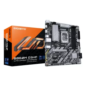 GIGABYTE B860M D3HP základná doska - Intel Core Ultra Series CPU, 4+1+2+1 fáz VRM, až do 9066MHz DDR5, 2xPCIe 4.0 M.2, GbE LAN, USB 3.2 Gen 1