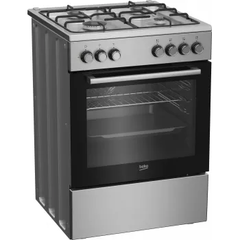 Beko FBE62130GXDN sporák voľne stojaci sporák elektrický plynový čierny