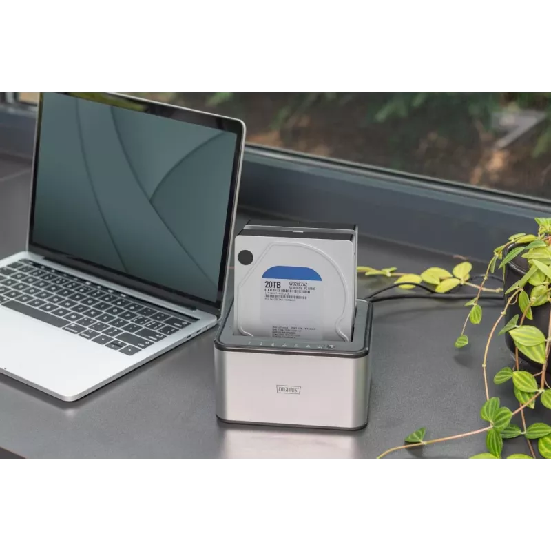 DIGITUS SATA dokovacia stanica USB 3.0 – 2-port 2,5 inch/3,5 inch SSD/HDD funkcia klonovania
