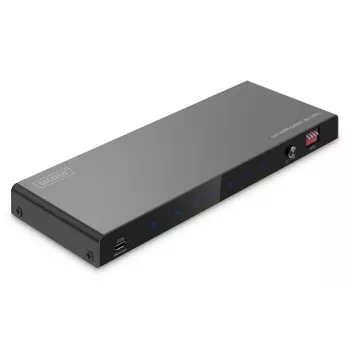 DIGITUS 1x4 HDMI rozbočovač 8K/60 Hz (4:4:4) Toslink stereo EDID Control