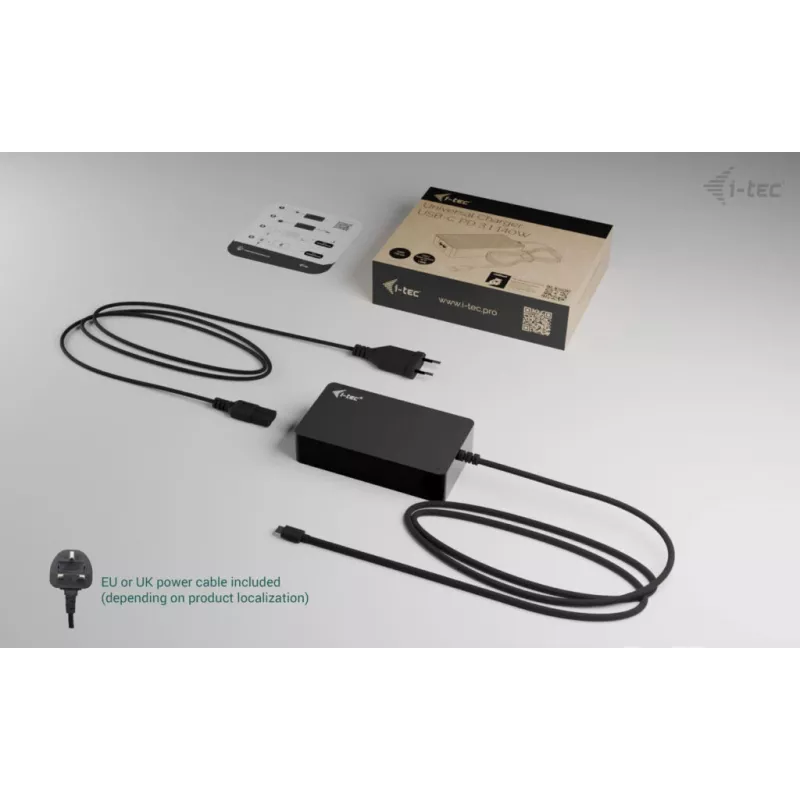 i-tec univerzálna nabíjačka USB-C PD 3.1 140 W, interiérová, striedavý prúd, 28 V, 5 A, čierna