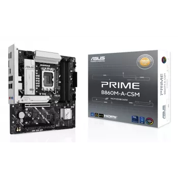 Základná doska ASUS PRIME B860M-A-CSM — Intel B860, LGA 1851, micro ATX, DDR5, 4 DIMM, 256 GB, 2,5 Gb Ethernet, 4x SATA III, M.2, 1x PCIe x16
