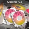 CORSAIR chladič CPU - Icue Link Titan 240 Rx RGB AIO kvapalinový chladič - biely