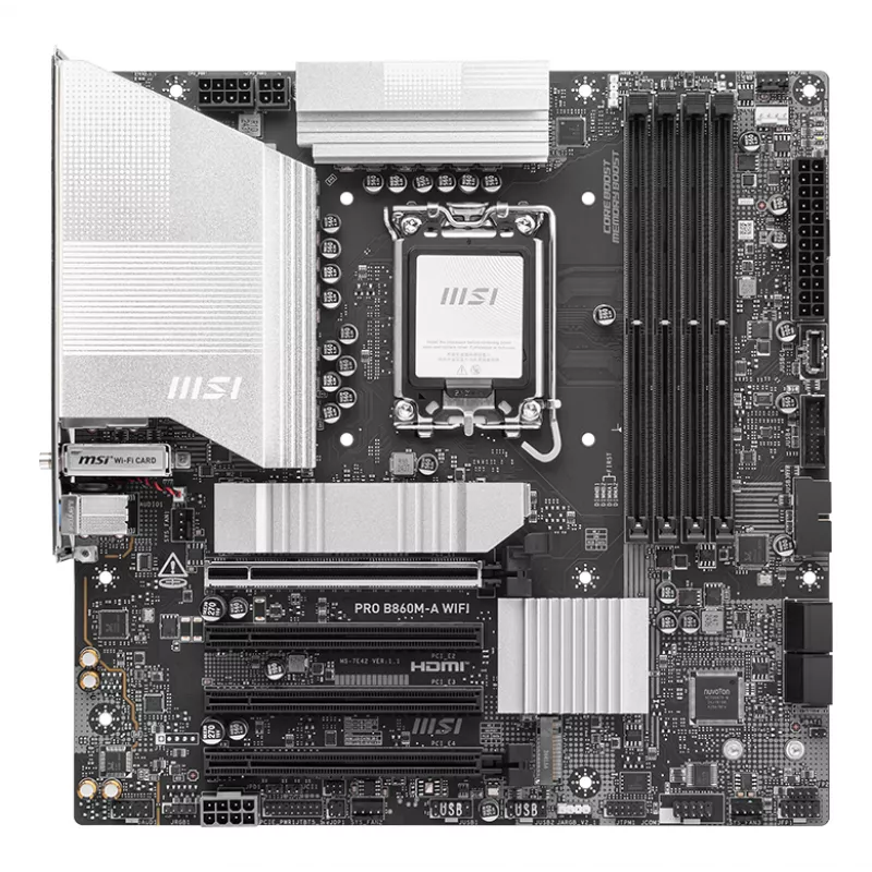 MSI PRO B860M-A WIFI základná doska Intel B860 LGA 1851 (Socket V1) micro ATX