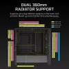 PC skriňa CORSAIR FRAME 4000D RS ARGB Midi Tower čierna — ATX/Micro-ATX/Mini-ITX, tvrdené sklo, ARGB ventilátory, do 370 mm GPU