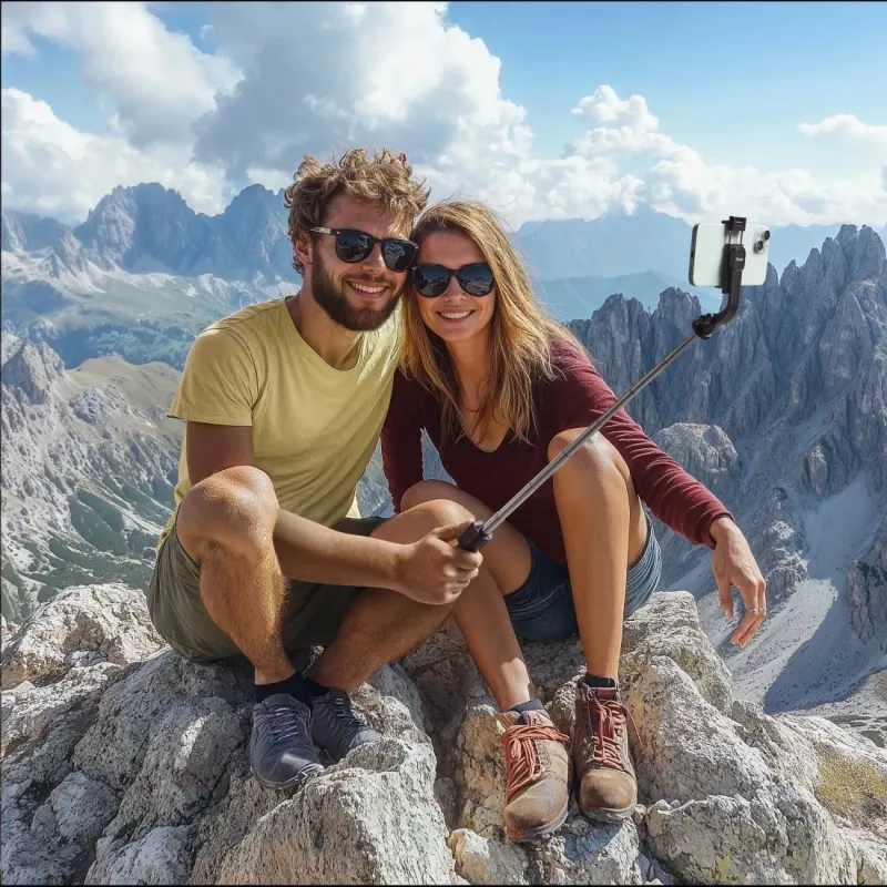Hama Fancy Stand 70 II selfie tyč smartfón čierna