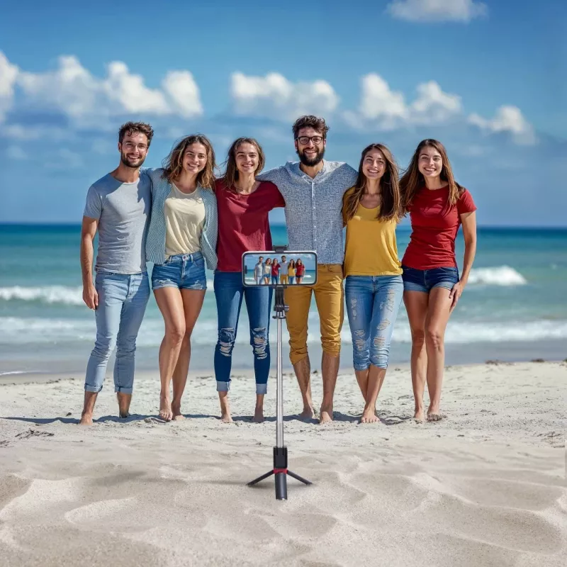 Hama Fancy Stand 70 II selfie tyč smartfón čierna