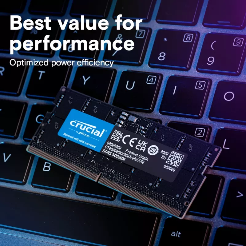 MICRON / CRUCIAL pamäť pre notebook – Crucial DDR5-5600 SODIMM – 128GB kit (64GBx2)