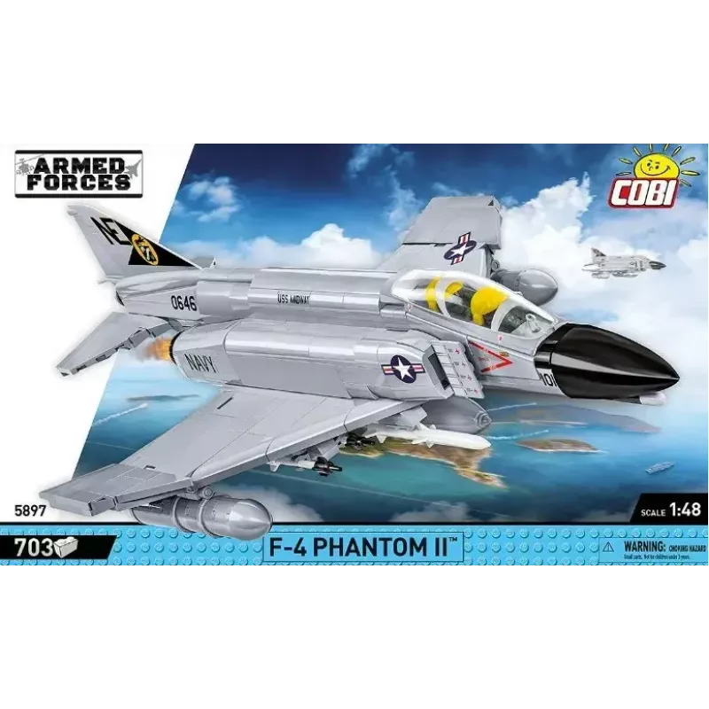 Cobi Blocks Armed Force F-4 Phantom II model, 703-dielna stavebnica