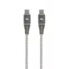 GEMBIRD Premium 100W Type-C Power Delivery (PD) nabíjací a dátový kábel, 1,5m - sivá