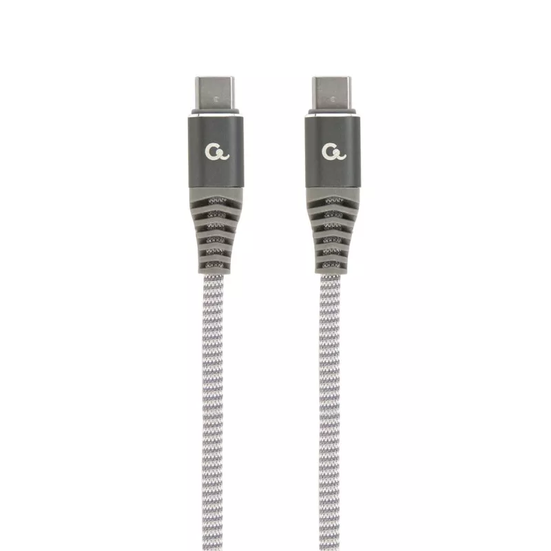 GEMBIRD Premium 100W Type-C Power Delivery (PD) nabíjací a dátový kábel, 1,5m - sivá