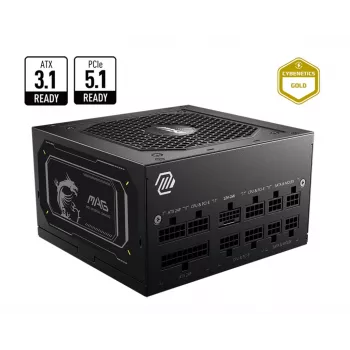 MSI MAG A750GL PCIE5 II napájací zdroj 750 W 20+4 Pin ATX ATX čierny