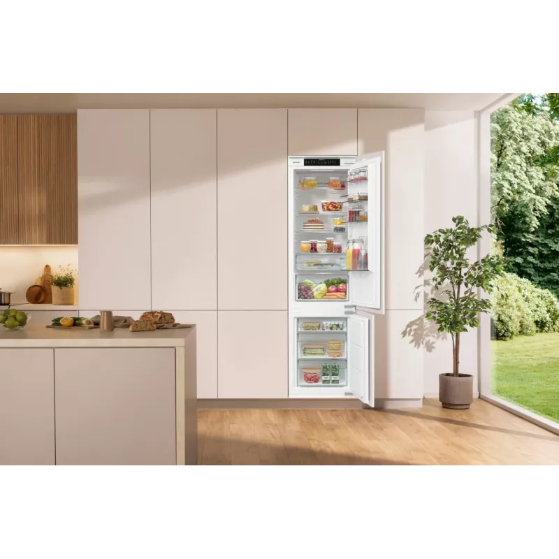 Gorenje NRKI519E41 vstavaná chladnička s mrazničkou, 284 l, NoFrost DualAdvance, 6 kg/24 h, energetická trieda E, biela