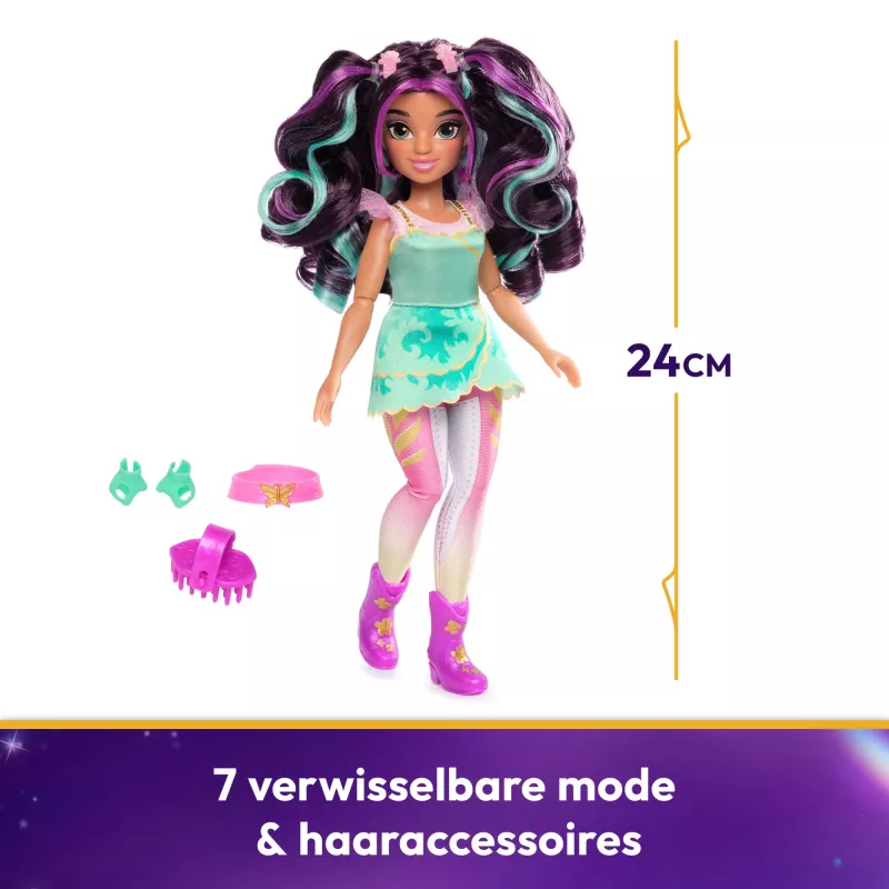 Módna bábika Spinmaster Unicorn Academy Ava 241 mm viacfarebná