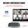HP Poly Sync 10 USB-A USB-C konferenčný reproduktor, PC, strieborná, 0.715 m, IP64, Windows 10, Windows 11, MacOS