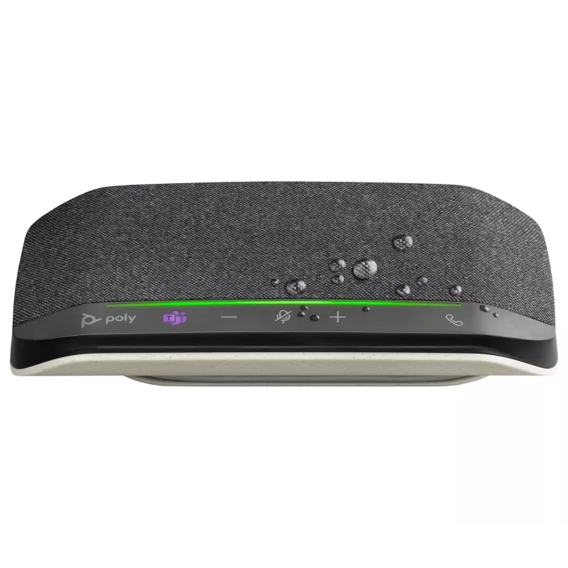 HP Poly Sync 10 USB-A USB-C konferenčný reproduktor, PC, strieborná, 0.715 m, IP64, Windows 10, Windows 11, MacOS
