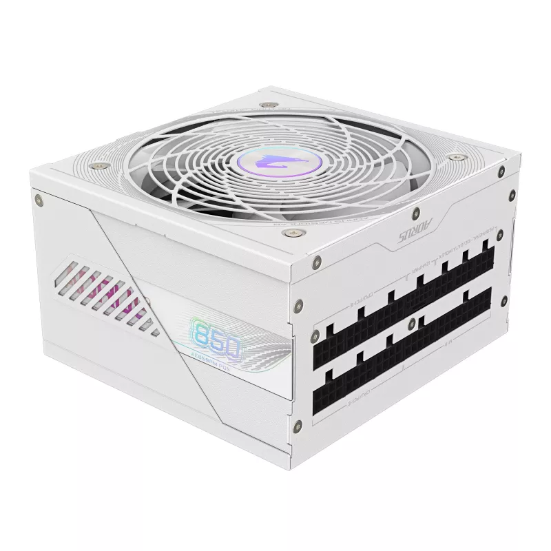 Napájací zdroj GIGABYTE AORUS ELITE P850W 850W ATX 80 PLUS Platinum plne modulárny biely 120mm ventilátor