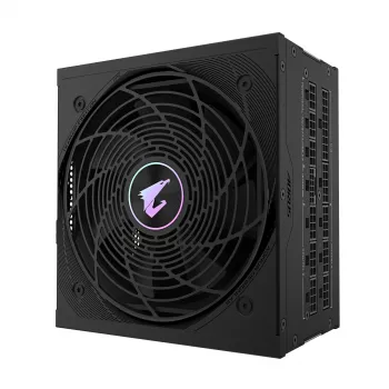 GIGABYTE AORUS ELITE P850W napájací zdroj – PCIe 5.0, 80 PLUS Platinum, plne modulárna konštrukcia, 120-mm ventilátor, kompatibilný s ATX 3.0, EU zástrčka