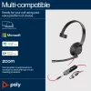 HP Poly Blackwire 5210 monaurálny USB-C headset + 3,5 mm konektor + adaptér USB-C/A