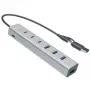 i-tec USB-C/USB-A nabíjací kovový HUB 7 portov (3x USB-C, 4x USB-A)