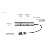 i-tec USB-C/USB-A nabíjací kovový HUB 7 portov (3x USB-C, 4x USB-A)