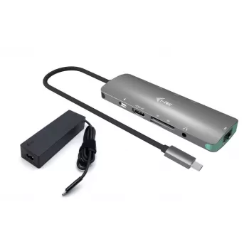 i-tec USB-C Metal Nano dokovacia stanica 4K HDMI LAN s Power Delivery 100 W + univerzálna nabíjačka 100 W