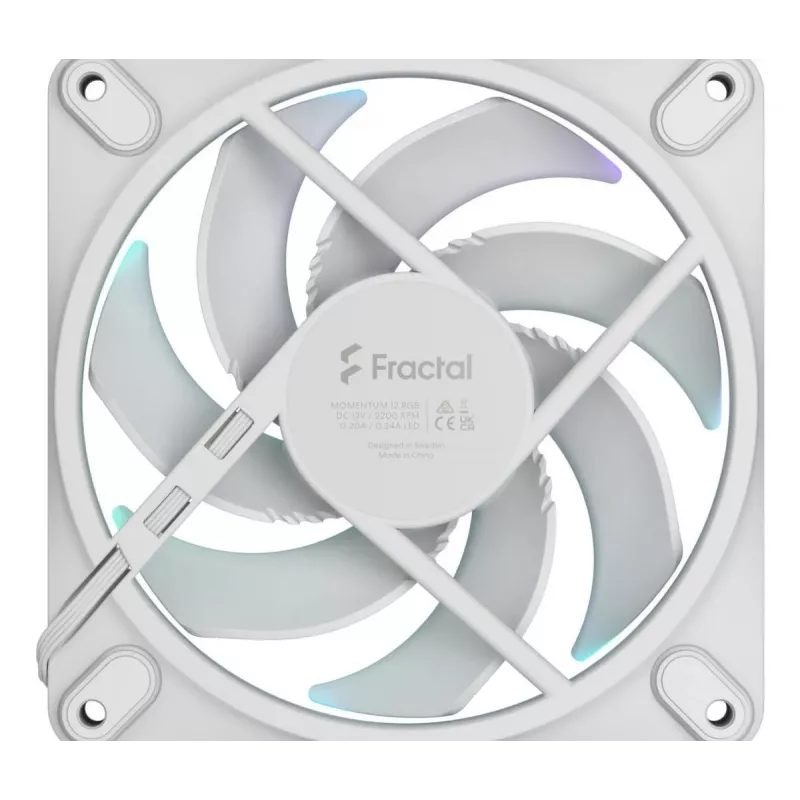 FRACTAL DESIGN chladiaci ventilátor Momentum 12 RGB biely