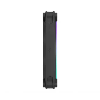 FRACTAL DESIGN chladiaci ventilátor Momentum 14 RGB 3-pack čierna
