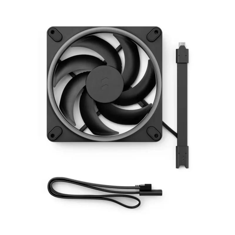 FRACTAL DESIGN chladiaci ventilátor Momentum 14 RGB 3-pack čierny