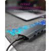 ICY BOX IB-DK4034a-CPD káblový USB 3.2 Gen 1 (3.1 Gen 1) Type-C hliník, strieborný