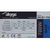 Akyga AK-B1-700 Basic 700 W ATX napájací zdroj, pasívne PFC, 120 mm ventilátor, sivá