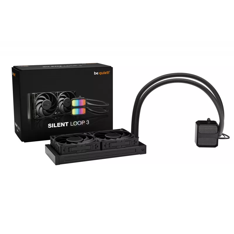 be quiet! Silent Loop 3 240 mm procesorový all-in-one kvapalinový chladič 12 cm čierna 1 ks