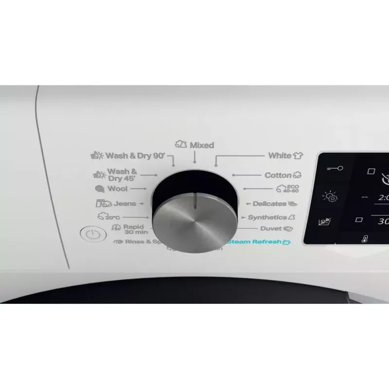 Whirlpool FFWDD1076258B práčka so sušičkou voľne stojaca predné plnenie biela