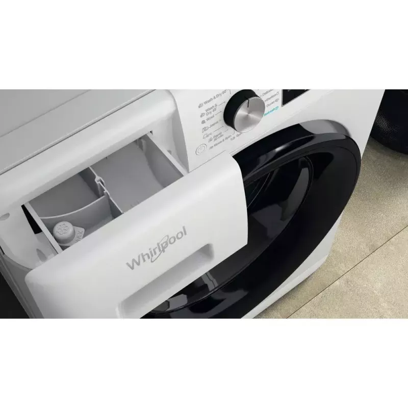 Whirlpool FFWDD1076258B práčka so sušičkou voľne stojaca predné plnenie biela