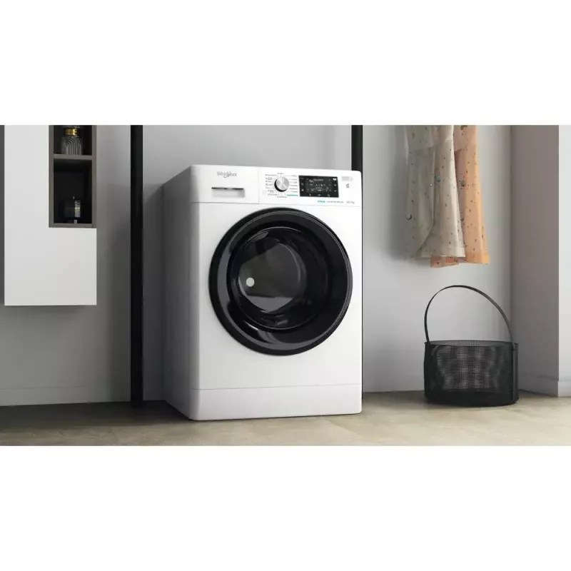 Whirlpool FFWDD1076258B práčka so sušičkou voľne stojaca predné plnenie biela