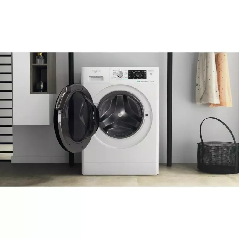 Whirlpool FFWDD1076258B práčka so sušičkou voľne stojaca predné plnenie biela