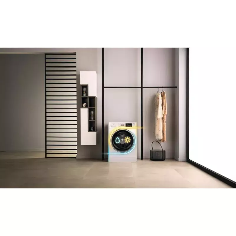 Whirlpool FFWDD1076258B práčka so sušičkou voľne stojaca predné plnenie biela