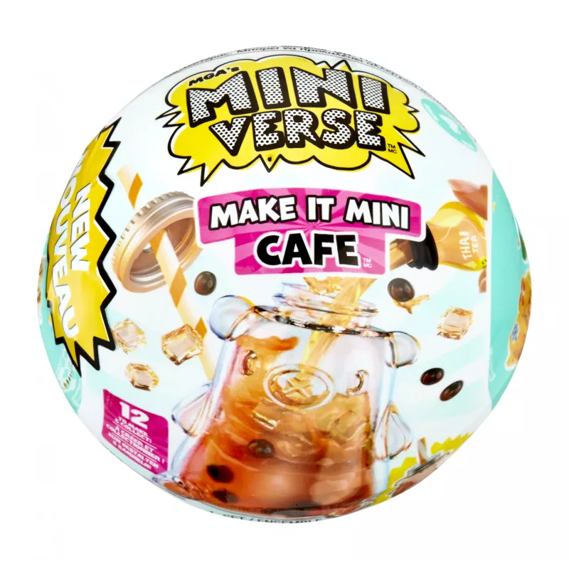 Miniverse Make It Mini Foods: Cafe in PDQ Series 4, 8 rokov, viacfarebný, plast
