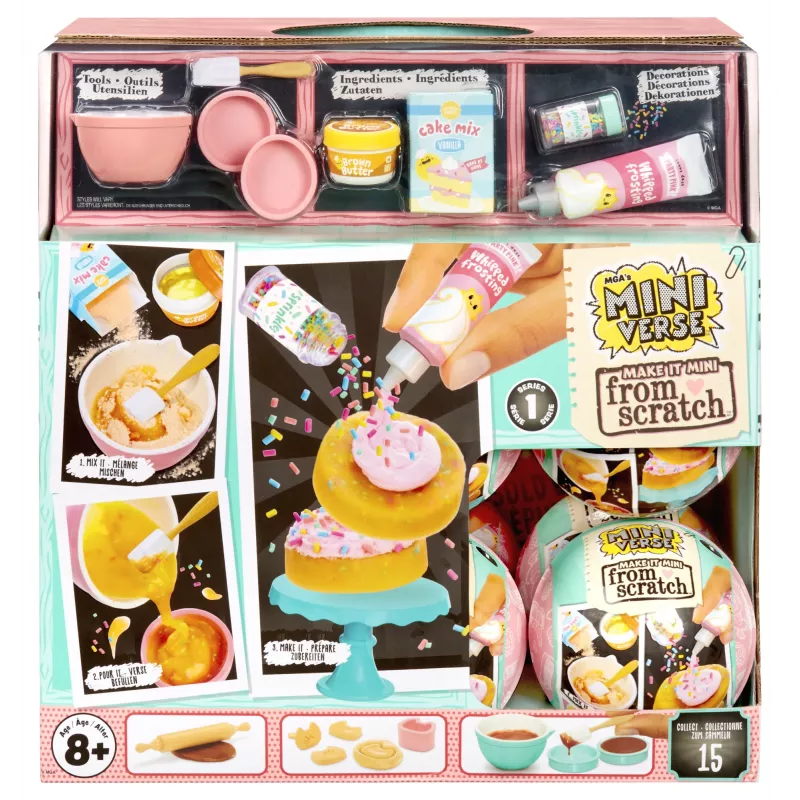 Miniverse Make It Mini From Scratch in PDQ Series 1, 8 rokov, viacfarebný, plast