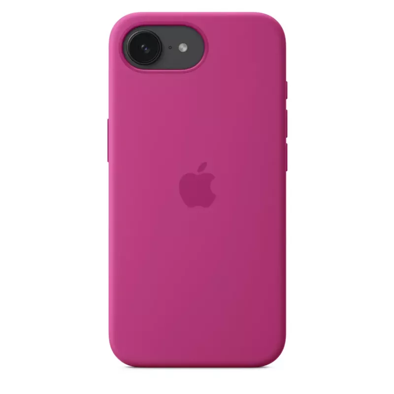 Apple silikónové puzdro iPhone 16e fuchsia