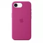 Apple silikónové puzdro iPhone 16e fuchsia