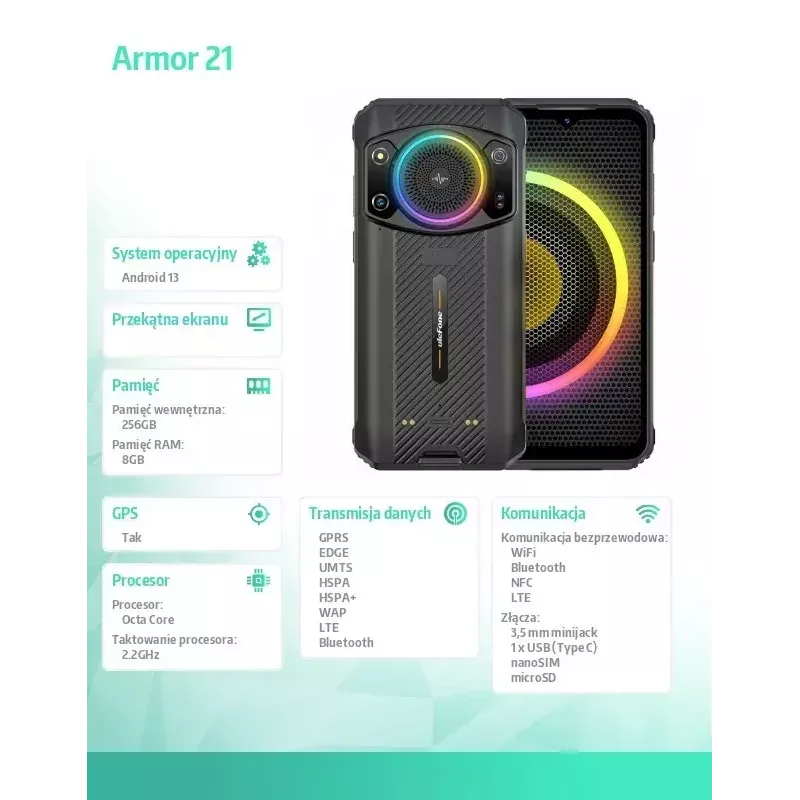 Smartphone UleFone Armor 21 — 6,58